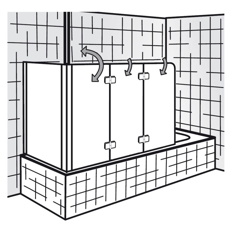 {Duschabtrennung badewanne mit seitenwand
33} HSK Premium Softcube - Badewannenaufsatz 3-teilig mit Seitenwand | {Duschabtrennung badewanne mit seitenwand
33}