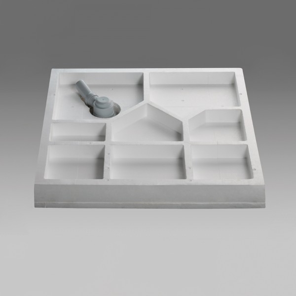 Wannenträger Fünfeck, super-flach - 90 x 90 cm