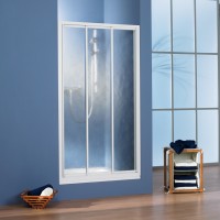 HSK Prima Gleittür Nische 3-teilig Kunstglas Duschkabine