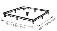 HSK Montagerahmen für Marmor-Polymer-Duschwannen