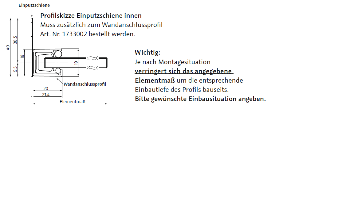 Einputzschiene-skizze