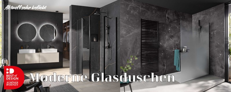 Moderne Glasduschen