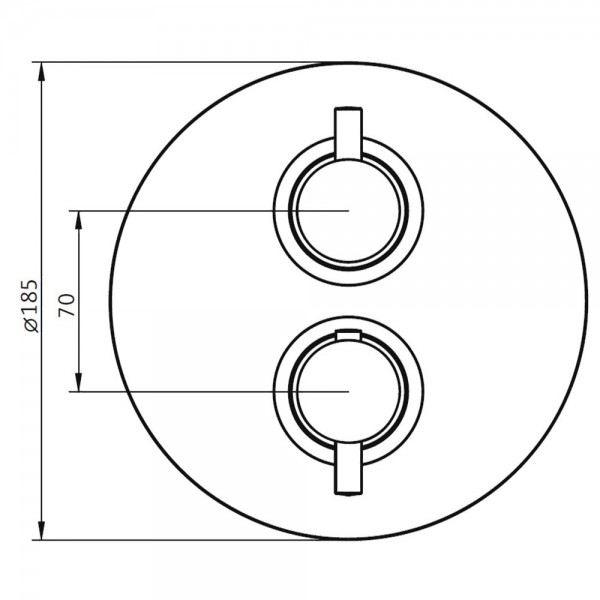 HSK Unterputz-Sicherheitsthermostat - Rund 1-3 Abgänge