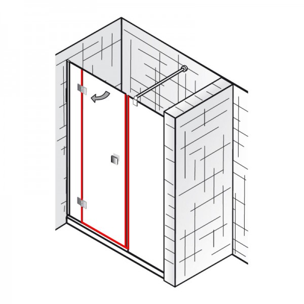 Dichtungssatz für ATELIER PUR – Drehtür an Nebenteil und Nebenteil