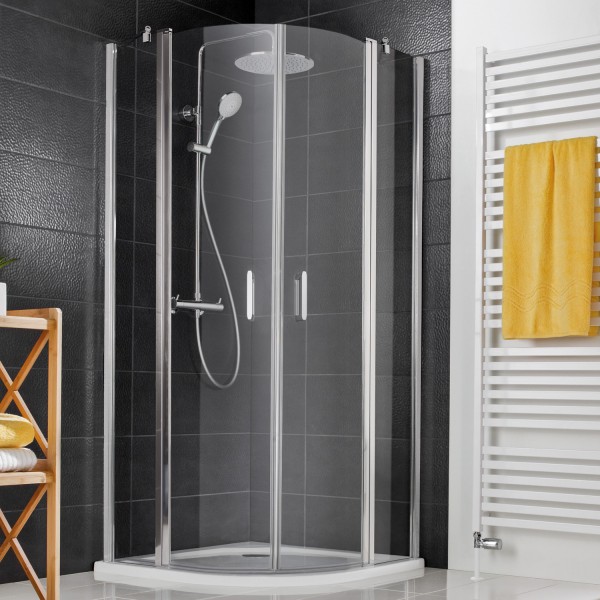 HSK Favorit Nova Runddusche 4-teilig, 2 Pendeltüren Duschkabine