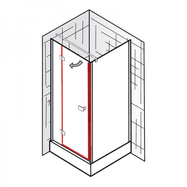 Dichtungssatz für PREMIUM SOFTCUBE – Drehtür mit Seitenwand