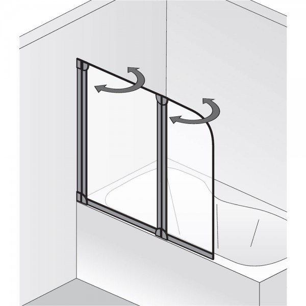 HSK Badewannenaufsatz Favorit 2-teilig - Speedline