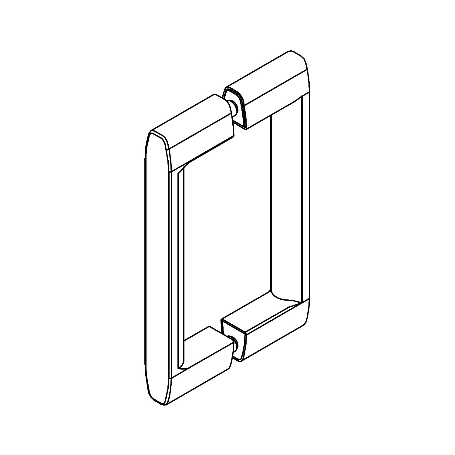 Bügelgriff Duroplast 251mm M6 Gewindebohrung - blau (+/- RAL 5 Bügelgriff Duroplast 251mm M6 Gewindebohrung - blau (+/- RAL 5