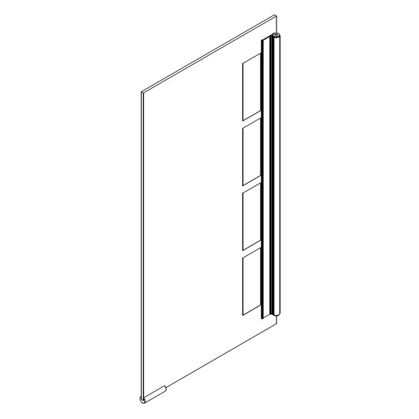 HSK Ersatz Spiegeltür links für ASP500 2-tlg. 600 x 750 mm