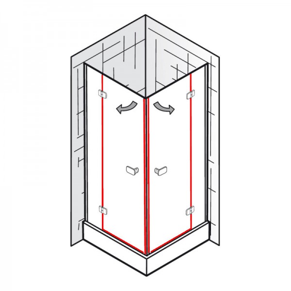 Dichtungssatz für PREMIUM SOFTCUBE – Eckeinstieg 4-teilig