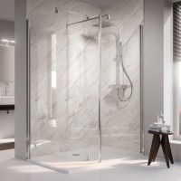 HSK Walk In Atelier Glasfront Seitenteil feststehende Glaswand Duschkabine